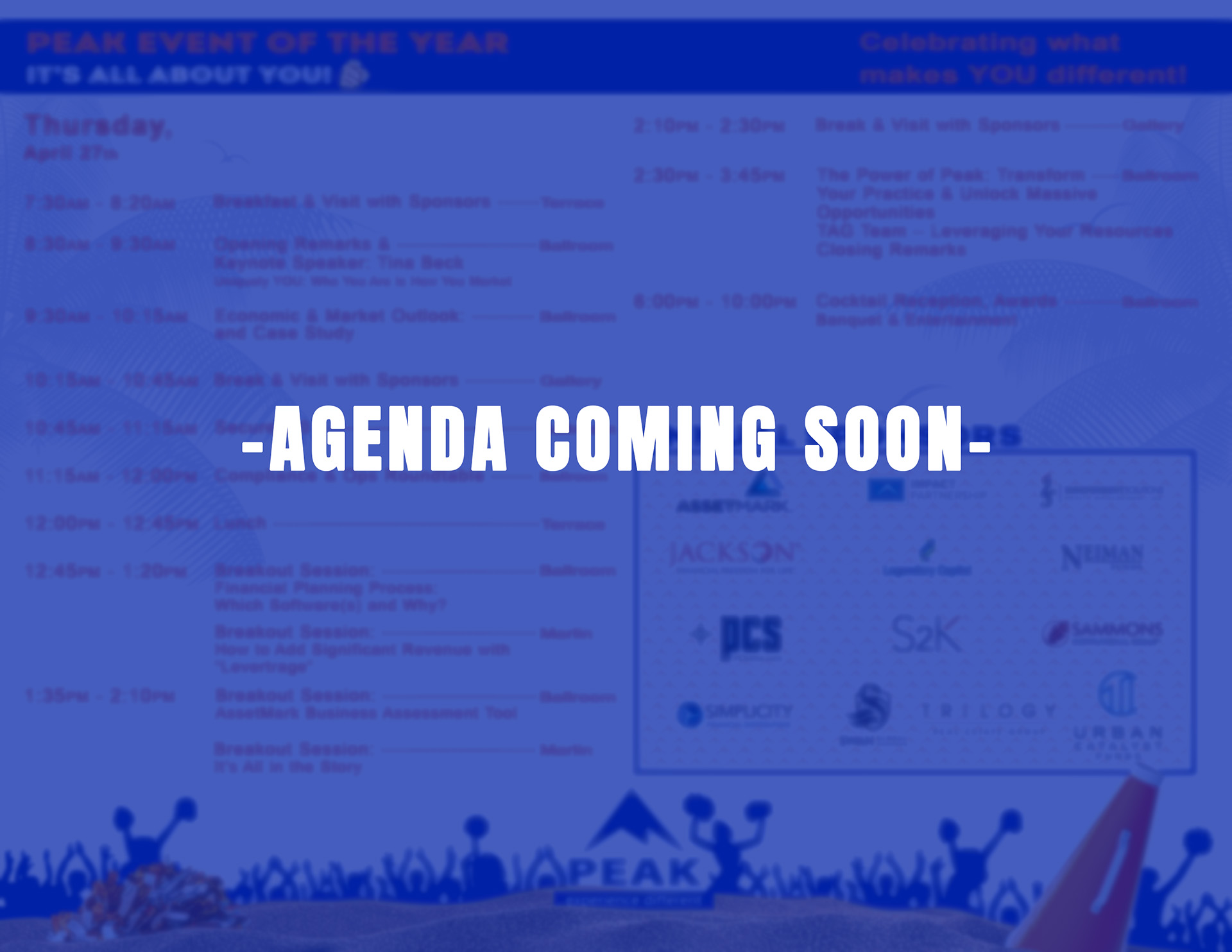 Agenda - Day's 1 and 2