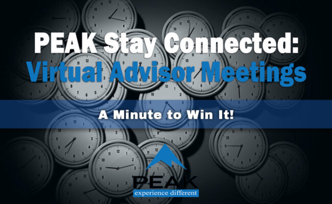 Peak Stay Connected A Minute to Win It