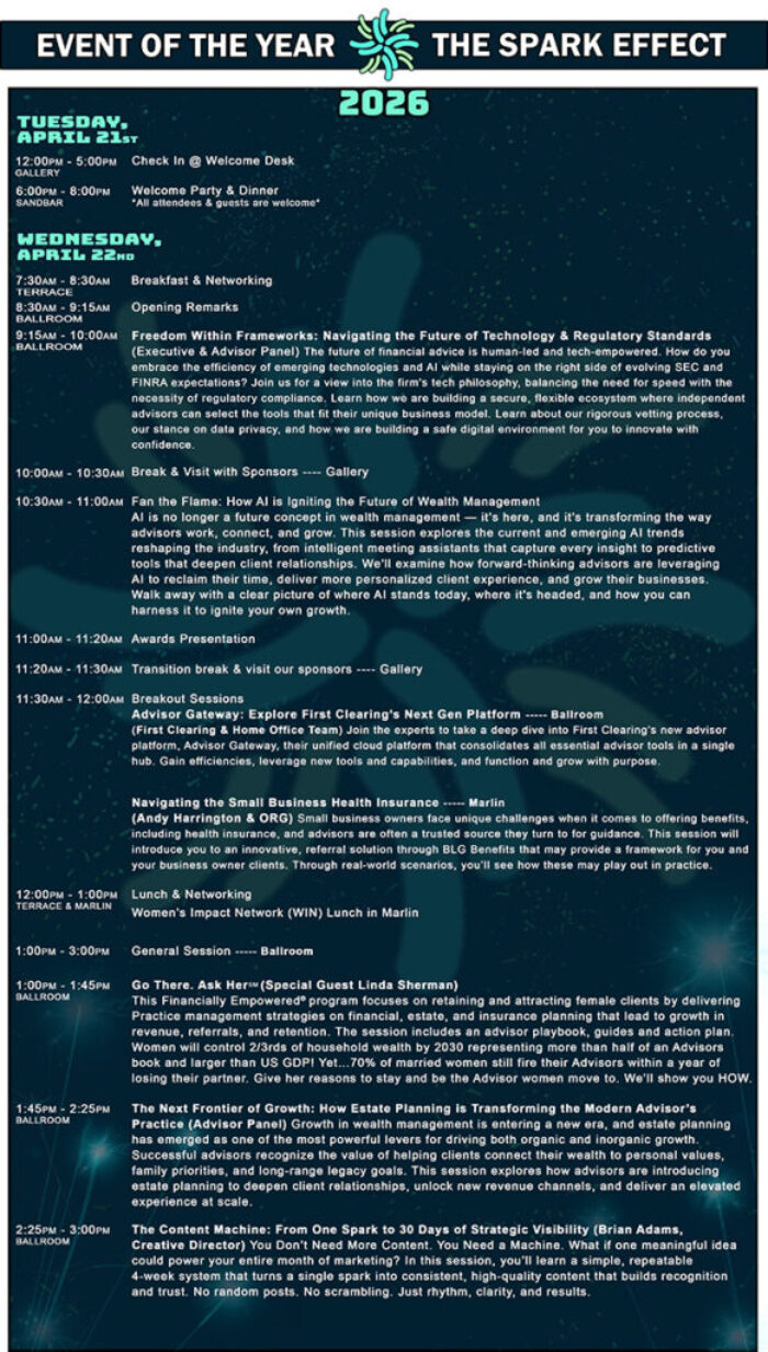 Agenda - Day 1 and 2